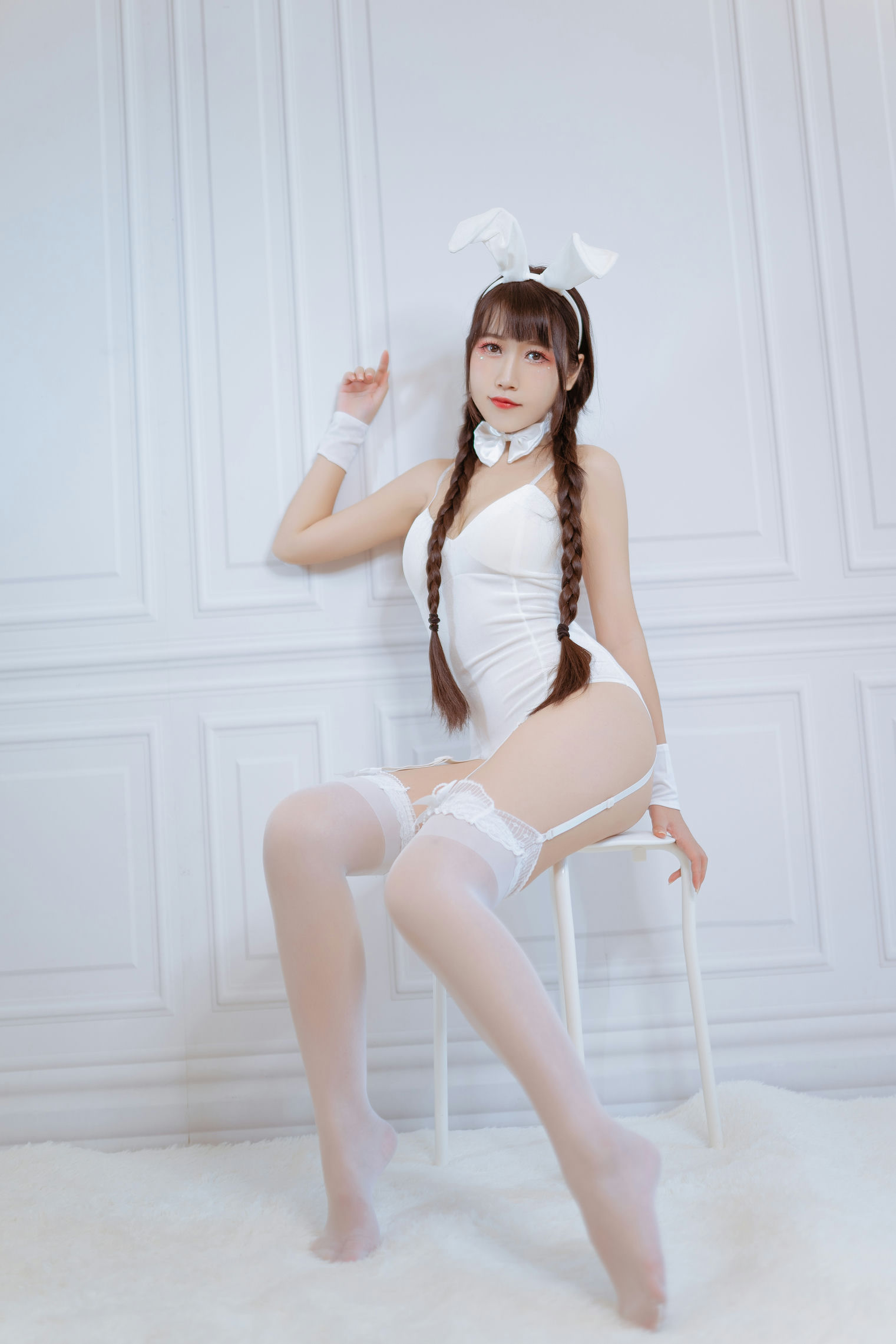 3 NO.03-白色兔女郎-28P【不呆猫】