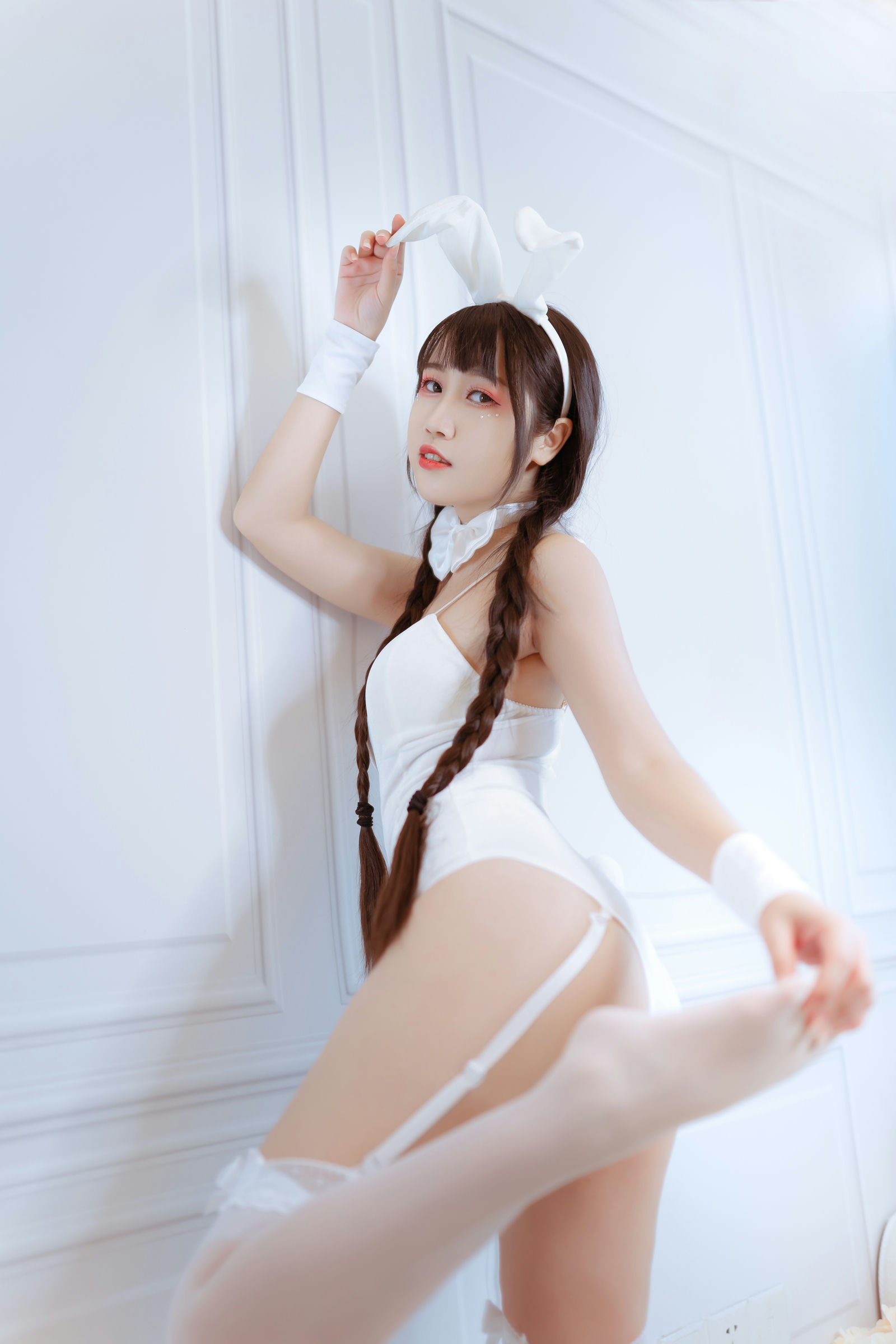 4 NO.03-白色兔女郎-28P【不呆猫】