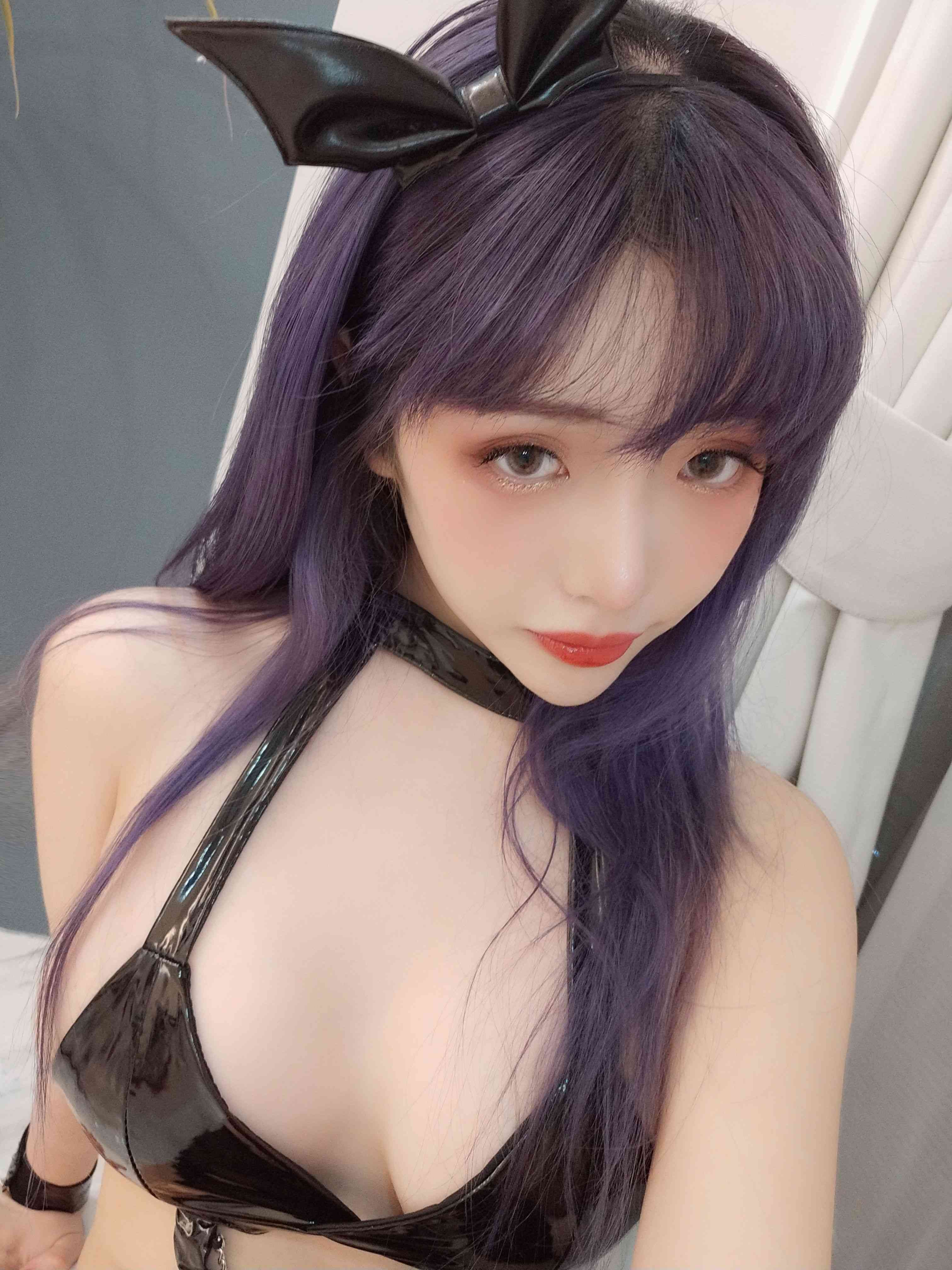 NO.080-漆皮恶魔-30P【雯妹不讲道理】 - 蛙蛙写真-蛙蛙写真